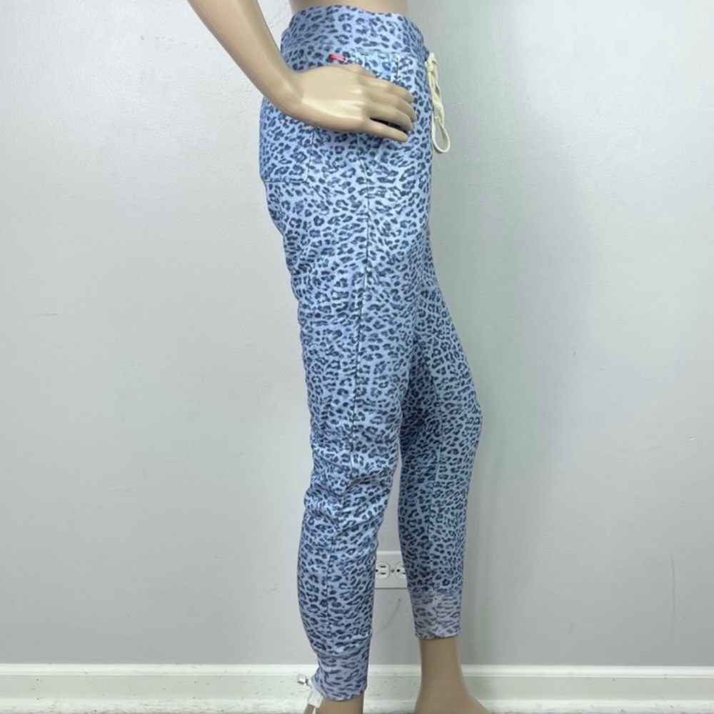 NEW N:PHILANTHROPY BLUE LEOPARD PRINT JOGGERS - Picture 6 of 10